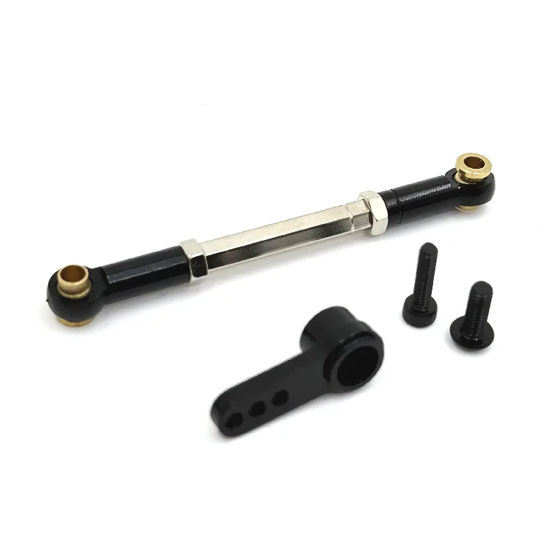 Adecuado para Meijiaxin H12Y H12Y + RC coche varilla de tracción de engranaje de dirección de Metal, brazo de engranaje de dirección, actualización de piezas fácilmente dañadas