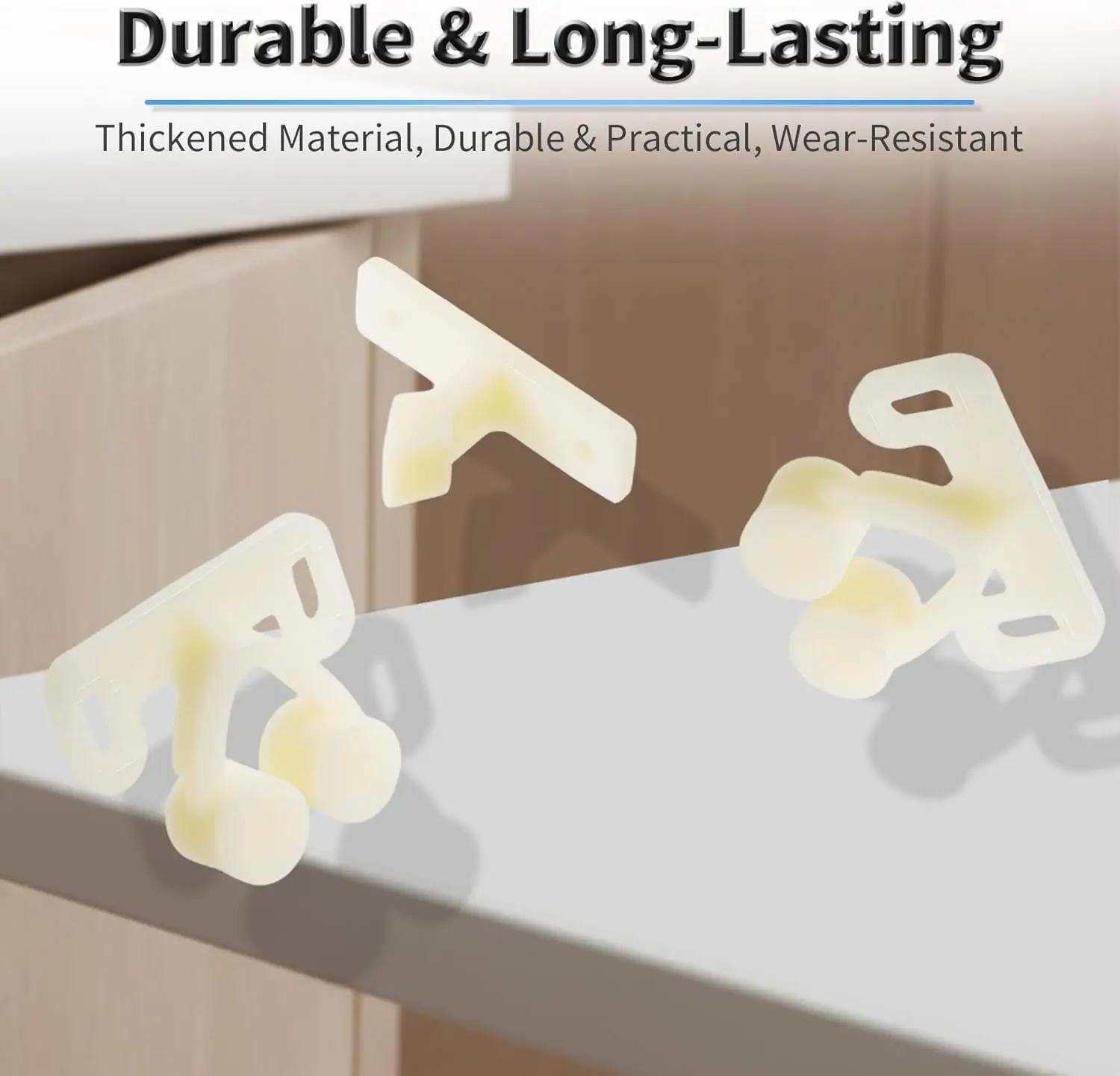 20sets Door Retainer Catches Yellow Ball Catch Hardware Plastic  Suitable for Wardrobes, Cabinets, Drawers Cabinet & Furniture