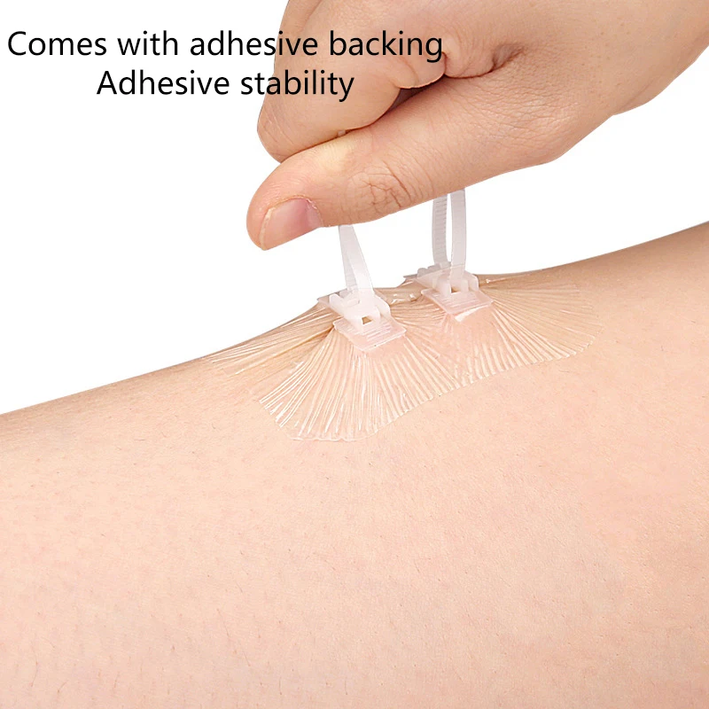 1Pc Zipper Tie Wound Closure Patch Zipper Band-Aid Wound Fast Suture Outdoor Portable Hemostatic Patch First Aid Tool