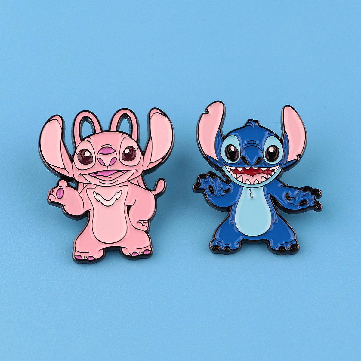 Cute Stitch Pin Cartoon Alien Lapel Pins Jeans Badges Brooches for Clothing Badges Fashion Jewelry Accessories Gifts for Fans