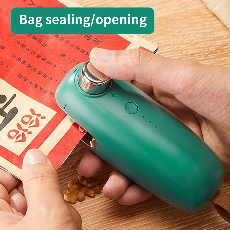 

Bag Sealing Machines Heat Sealer Mini USB Rechargable Mini Heat Bag Sealing Machine Portable Sealer Packing Kitchen Gardgets