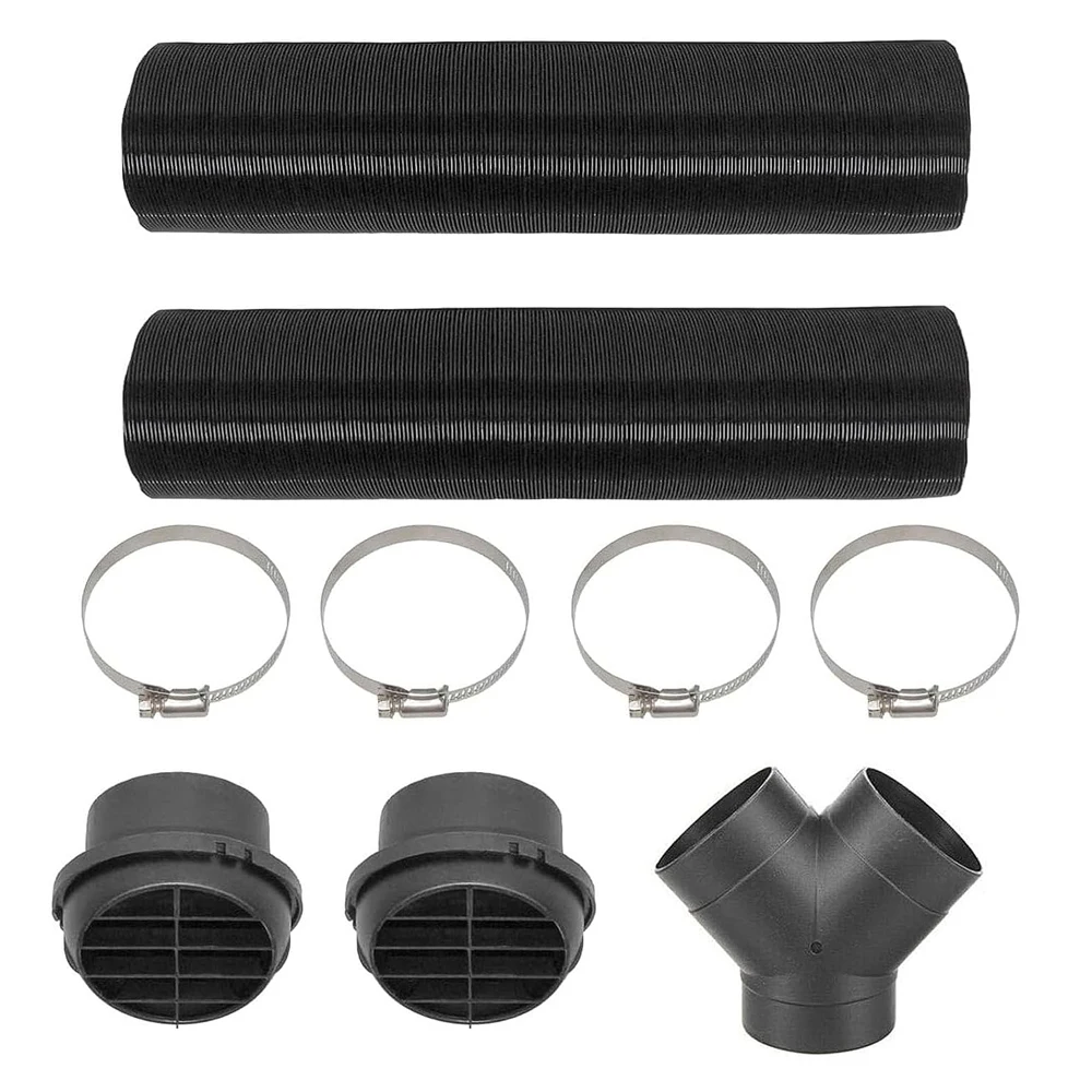 1set 75mm Car Heater Y Branch Connector Pipe Duct Warm Air Outlet For Webasto Eberspacher Propex Parking Diesel Heater