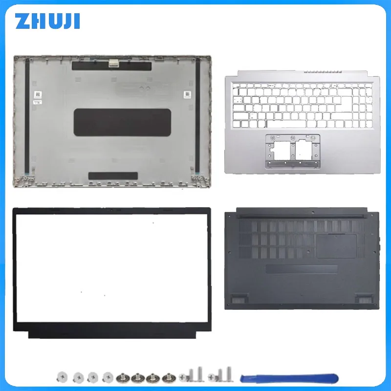 

ДЛЯ Aspire Lite AL15-33P-31JK ЖК-экран, задняя крышка, передняя панель, петли, упор для рук, нижняя нижняя часть корпуса, черный