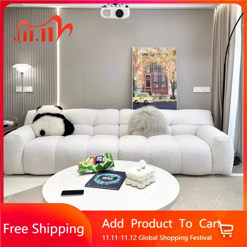 

Designer Modern Living Room Sofa Minimalist Family Comfortable Couch Living Room Sofa Puff Replica Divano Postmodern Furniture