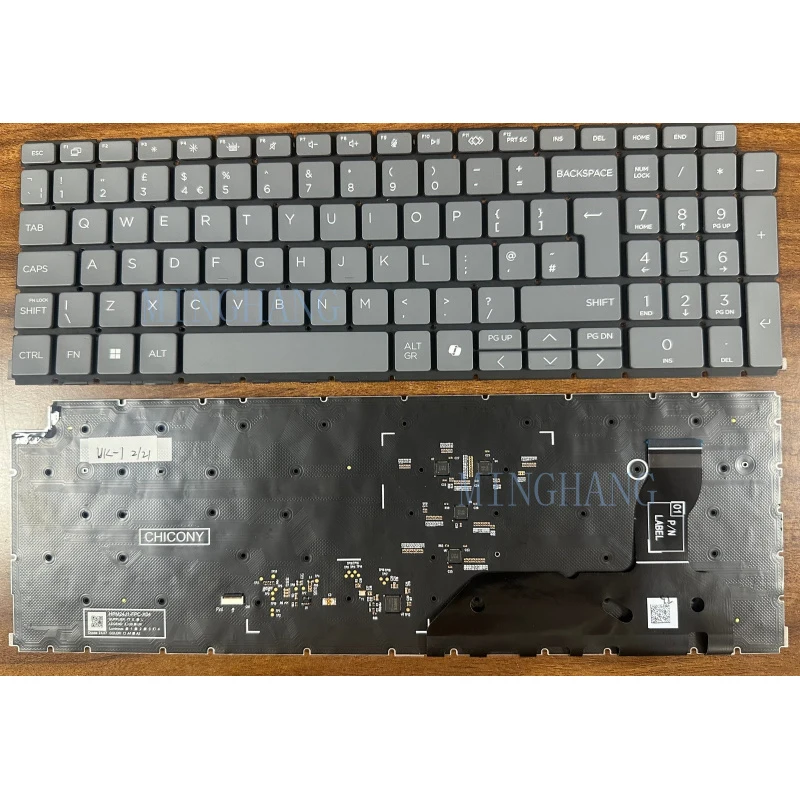 

Новая клавиатура для HP EliteBook 8 G1i G1a 16 дюймов HSN-I62C-6 I63C-6, UK-раскладка, RGB-подсветка