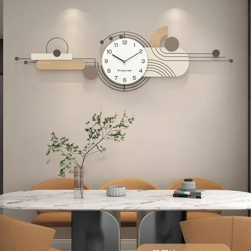 Bathroom Aesthetic Clock Wall Interior Modern Korean Bedrooms Creative Restaurant Wall Watch Metal Reloj Pared Room Decorations