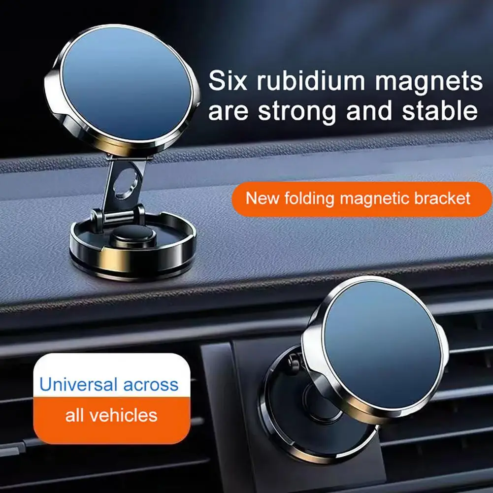 Car Phone Holder for Magsafe Magnetic Car Mount 360-Degree Rotation Adhesive Car Phone Holder for Android Phones