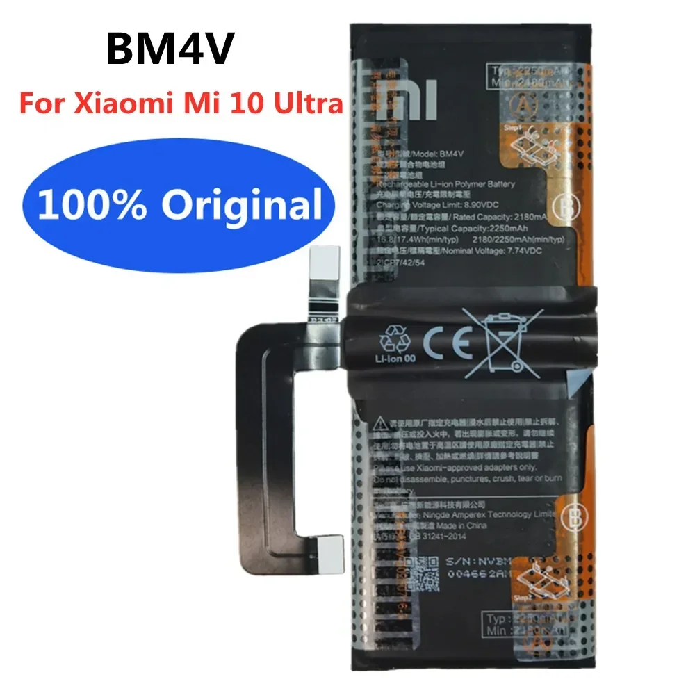 

High Qulity Xiao mi BM4V Original Battery For Xiaomi Mi 10 Ultra Mi10 Ultra 10Ultra 4500mAh Replacement Phone Bateria + Tools