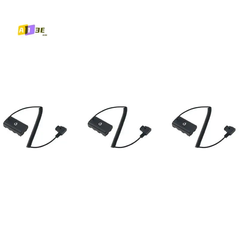 A13E-3X Power Adapter Cable For D-Tap Connector To NP-F Dummy Battery For Sony NP F550 F570 F770 NP F970
