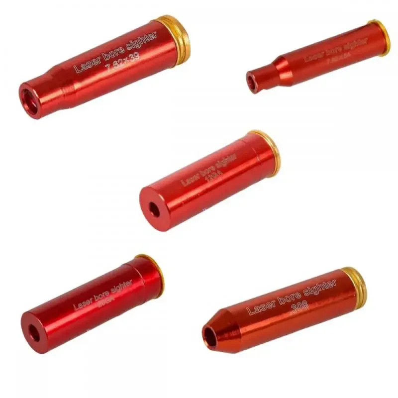 

New 12GA 20GA 7.62X3.9 7.62X54 308 Gauge Red Lase-r Bore Sighter Training Boresighter CAL Cartridge Caliber