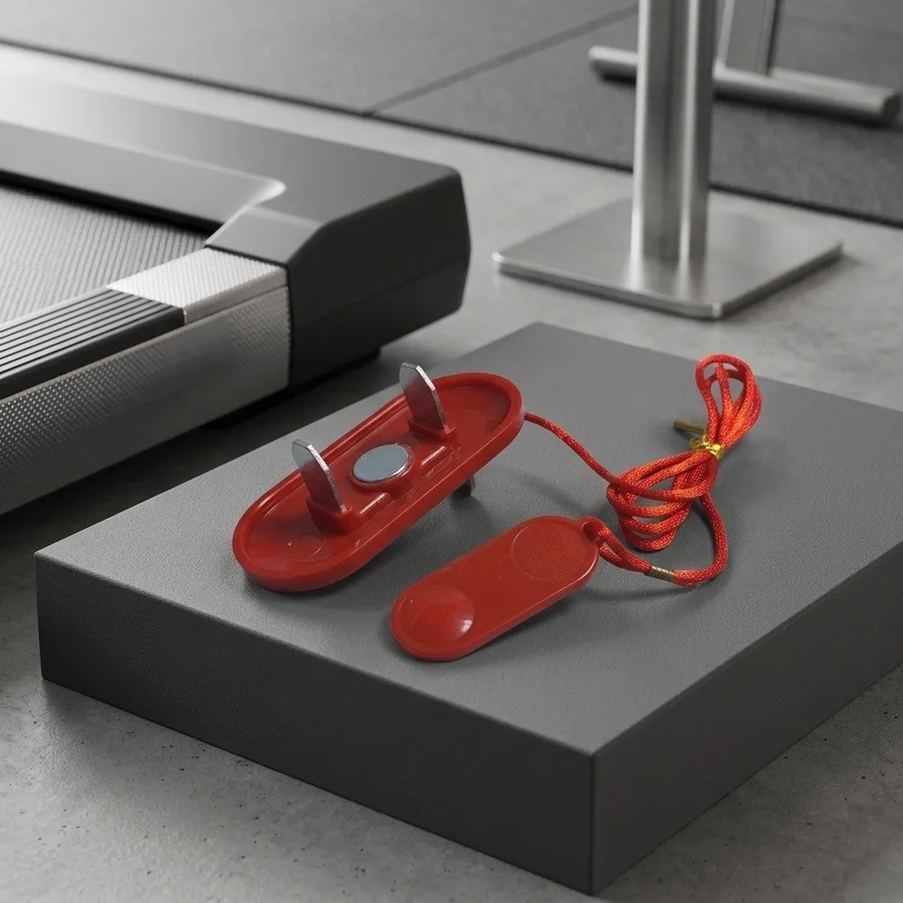 Treadmills Safety Key E-Stop Switch Red Plastic Stop Lock With Clip Fit Most Treadmills Fitness Equipment Accessories