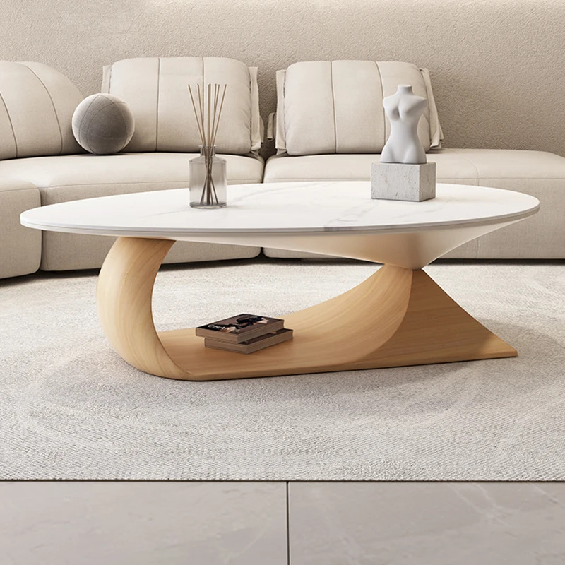 

Luxury Coffee Tables Modern Design Wood White Coffee Tables Round Minimalist Living Room Sofa Mesa Auxiliar Nordic Furniture