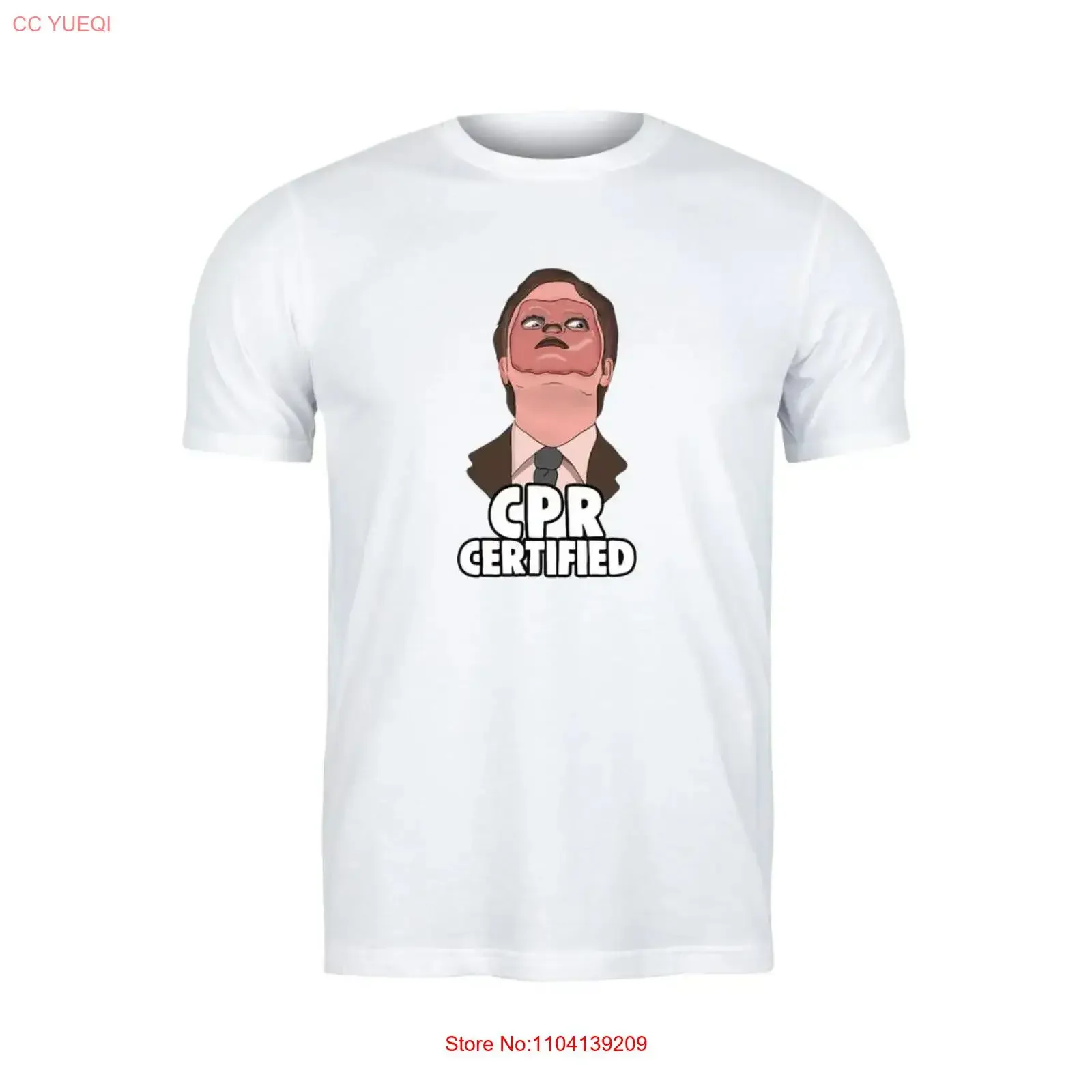 The Office T Shirt Dwight Shrute CPR Certified vintage Washed Stylish Unisex Versatile fashion Soft Slightly Breathable Casual