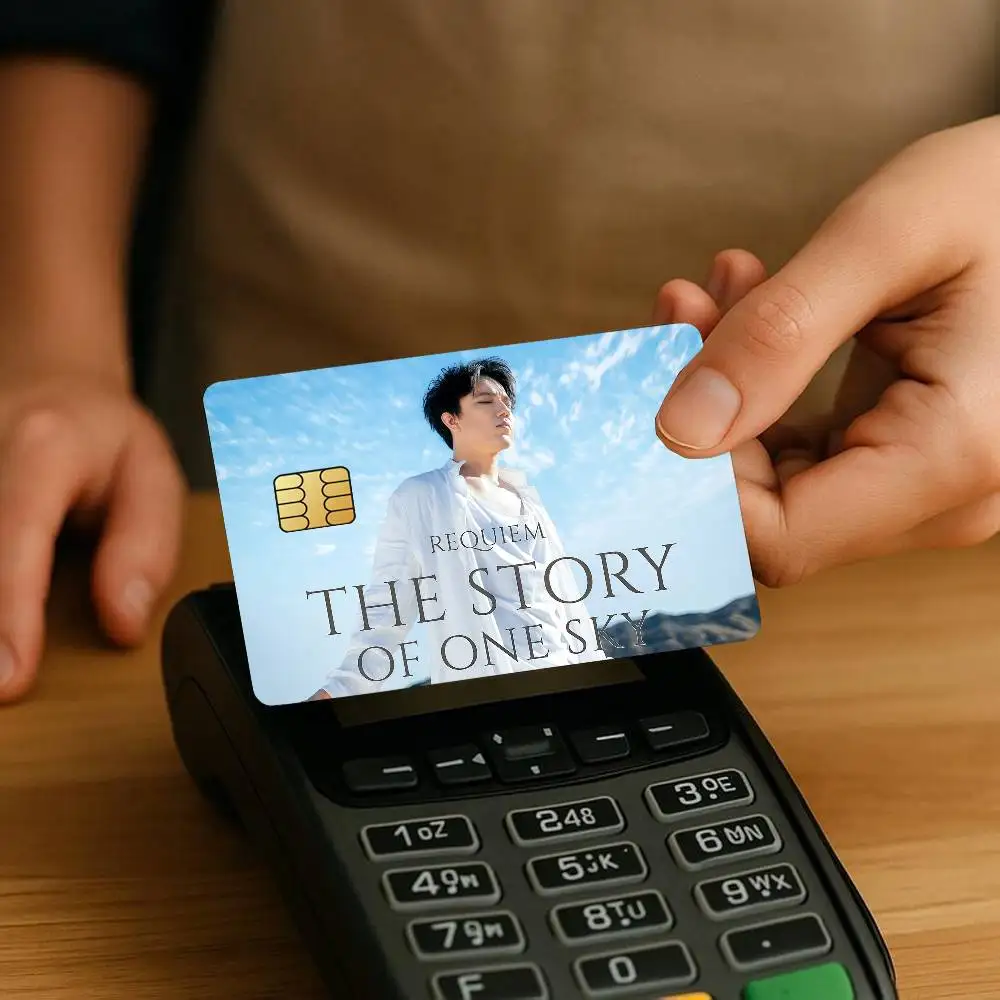 Kazakh singer D-Dimash Qudaibergen Credit Card Stickers Skin For Bank Bus Metro 4PCS Cover Film Gift