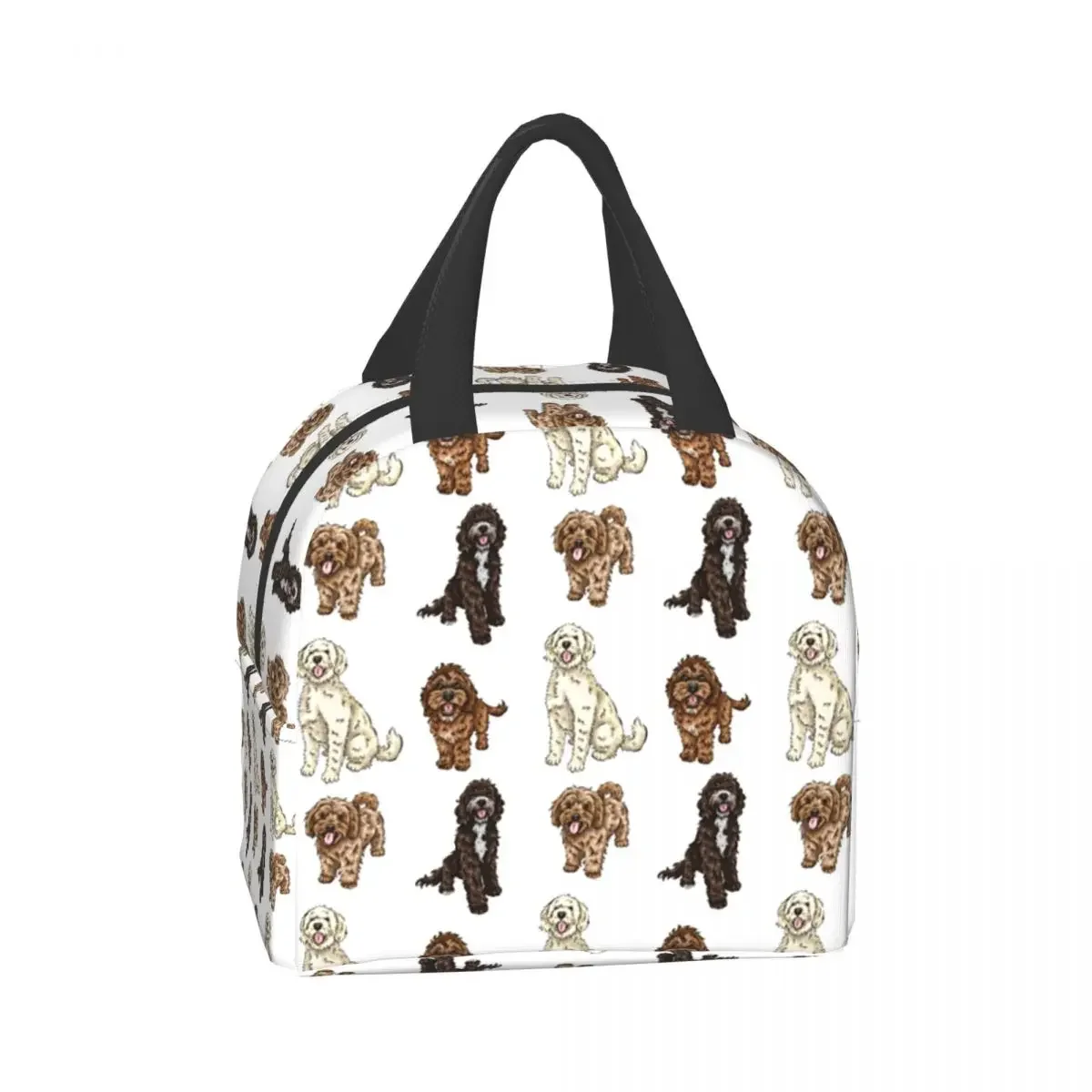 Poodle Cross Collection Insulated Lunch Bag for Women Waterproof Labradoodle Sproodle Thermal Cooler Lunch Tote Office School