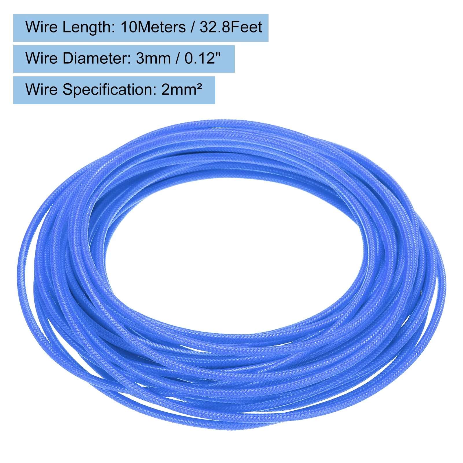 10Meter 14AWG Flexible Silicone High Temp Wire Cable -60 to 300 Degree Celsius Insulated Resistant Electrical Cable for Industry