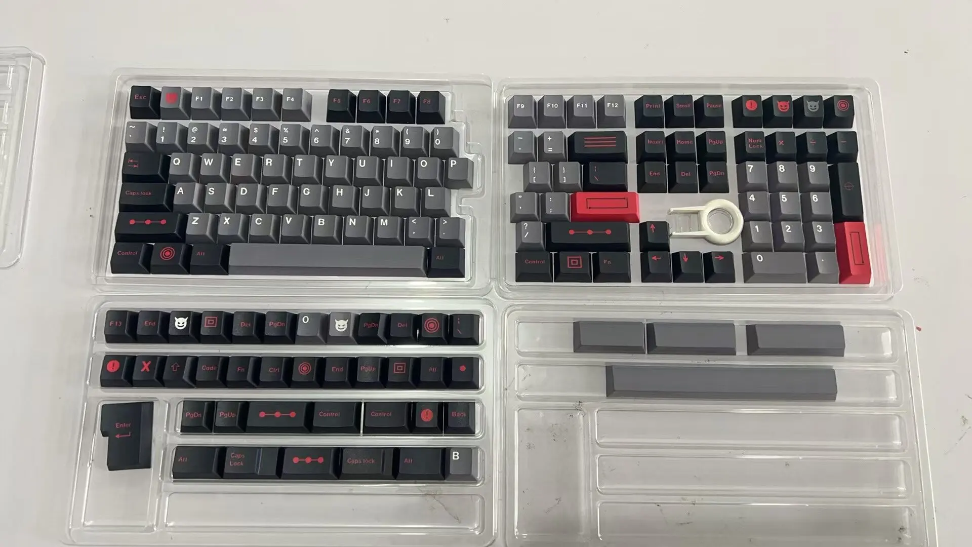 メカニカルキーボード用のGMK-Evil Dolchキーキャップセット、163キー