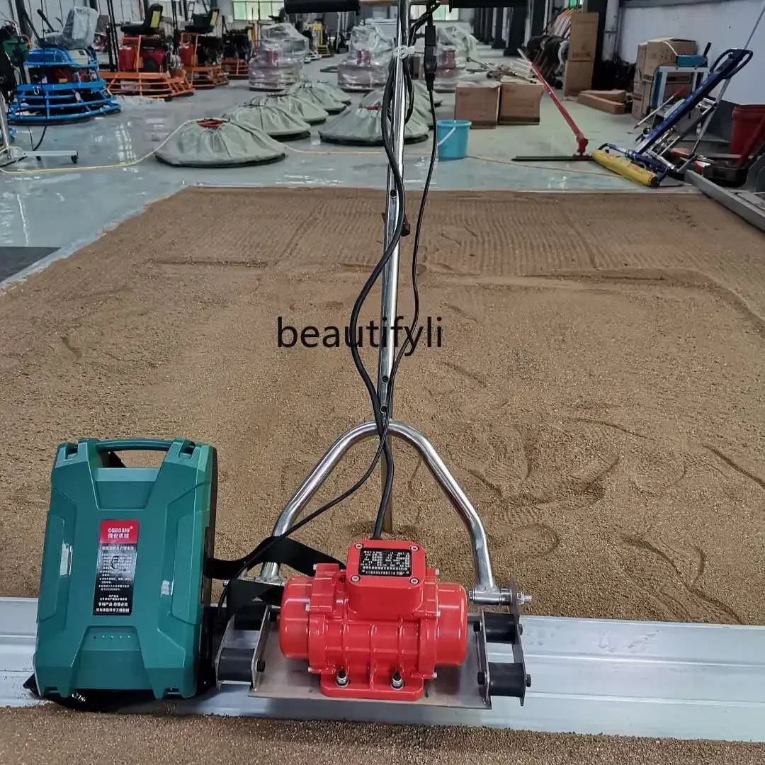 ไม้บรรทัดสั่นแบตเตอรี่ NNLithium ไม้บรรทัดสั่นคอนกรีต เครื่องปรับระดับทางเท้าซีเมนต์ เครื่องปรับเรียบไฟฟ้าแบบแบน