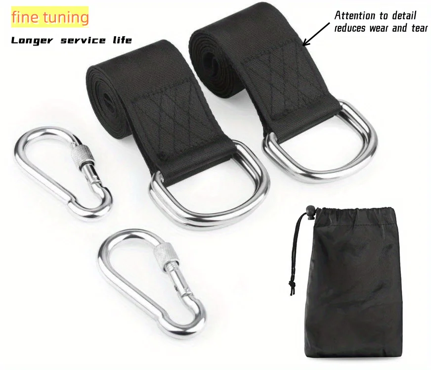 Fits All Swing Types Outdoor Swings Hammock Set Accessories1pc  Swing Sling Set  Camping Hammock Sling with  Carrying Pouch