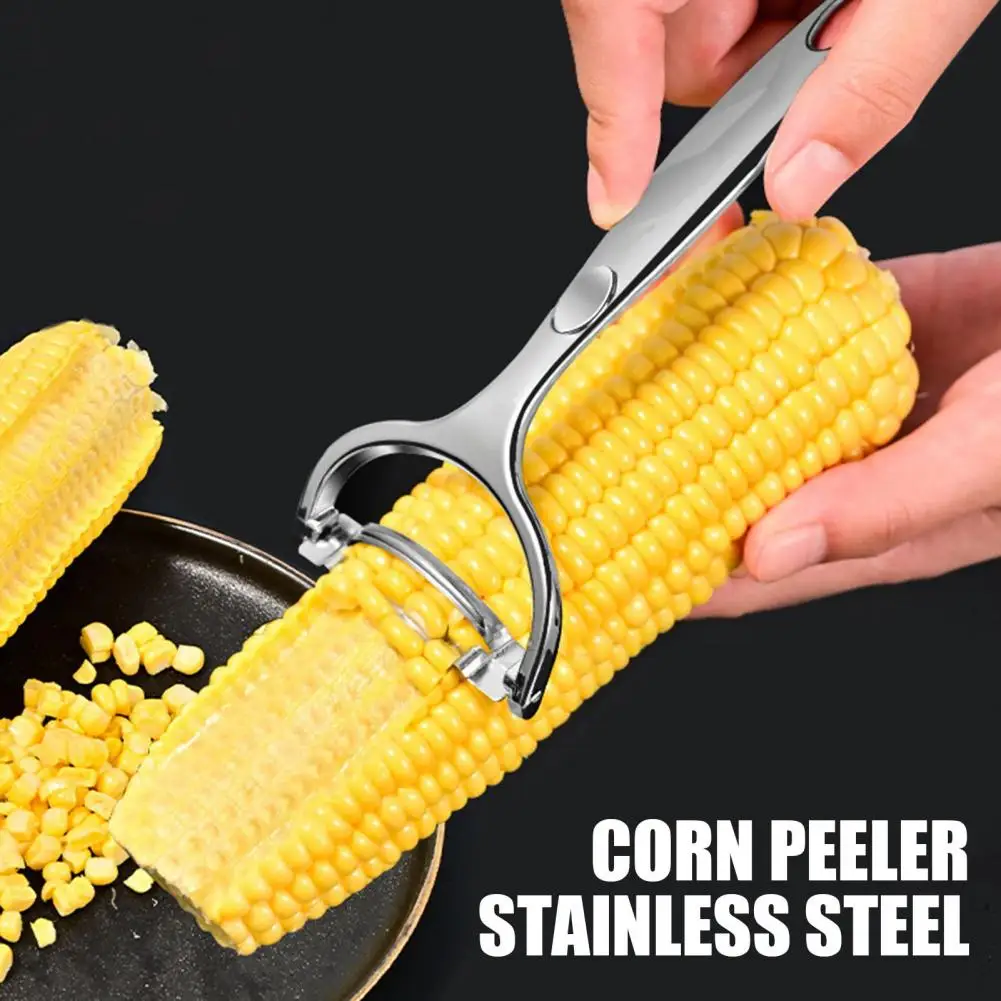 Efficient Corn Kernel Remover Corn Stripper Tool Ergonomic Stainless Steel Kernel Remover Durable Corn Peeler for Bbq Home