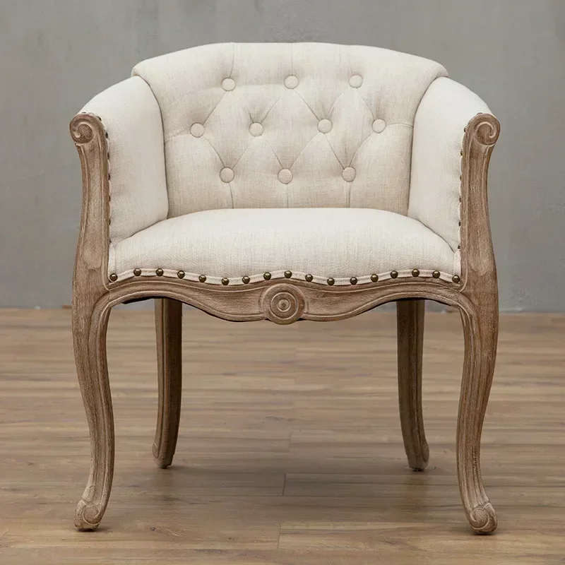 For Leisure Sofa Chair, Solid Wood Antique , European Hotel  Living Room Leisure Sofa,Support Customization