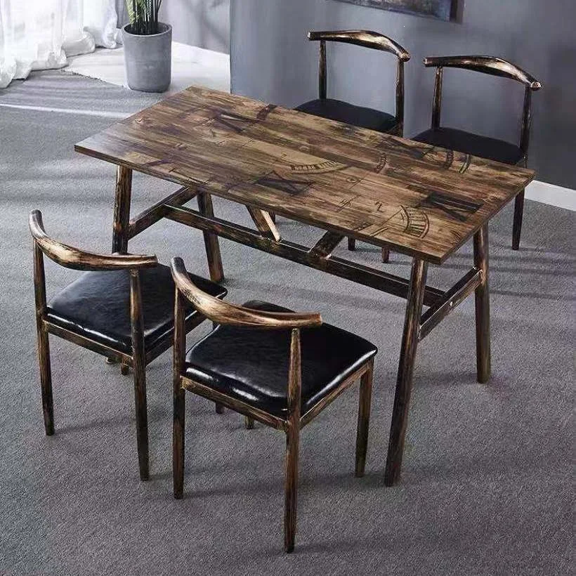Noodle shop snacks economical rust-proof eating table oil-resistant and easy to take care of dining table
