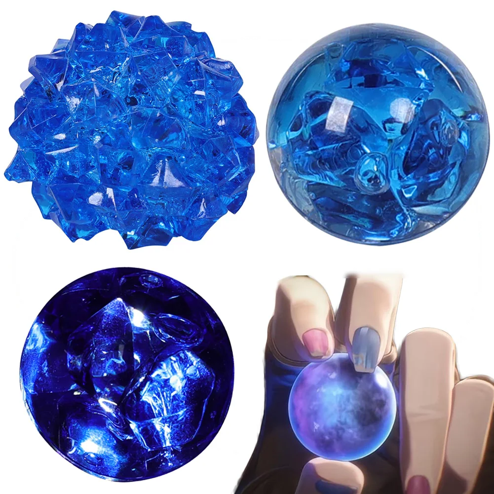 Game LoL Arcane Jinx Cosplay Hextech Crystal Ball Ornament Props Luminescent Shine Crystal Decor Halloween Roleplay Accessories