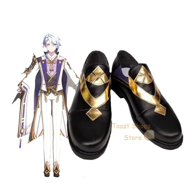 

Игра Genshinimpact Kamisato Ayato, обувь для косплея, комиксы, ролевая игра для Con, костюм для косплея на Хэллоуин, реквизит, обувь