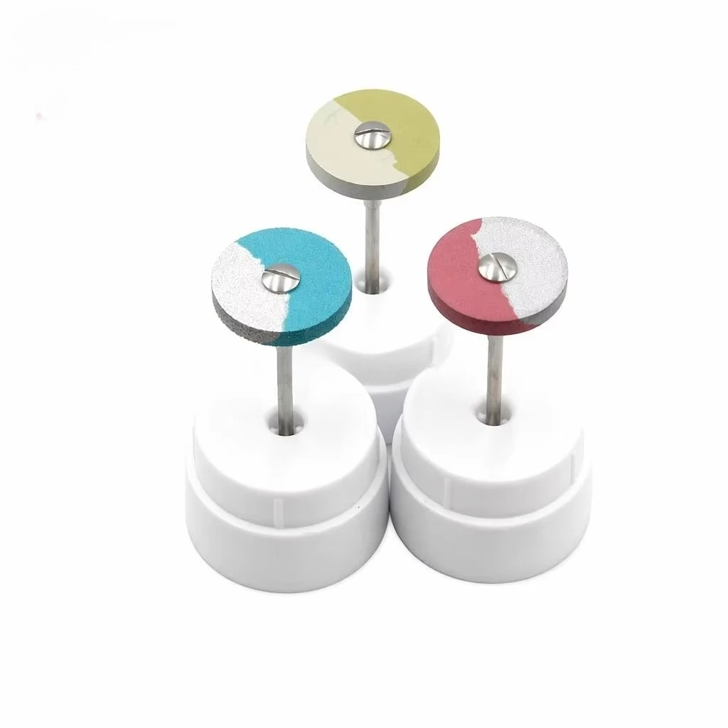 Dual Color Tungsten Carbide Burrs Diamond Disc Polishers Round Head Grinding Tools