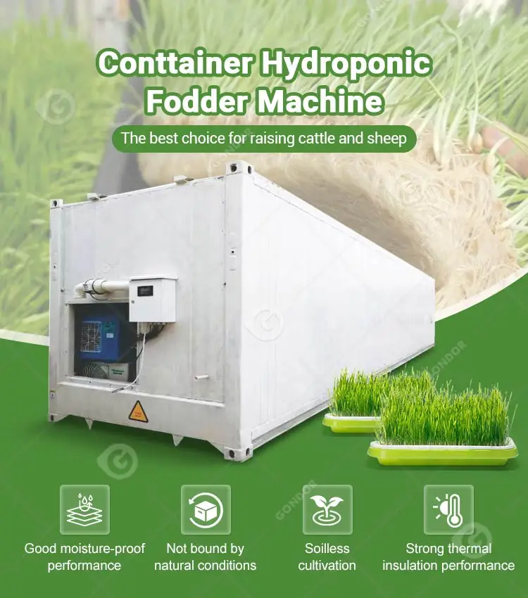 Smart Growing Shipping Container Mushroom Seed Plant Barley Sprouting Make Machine Storage System customize