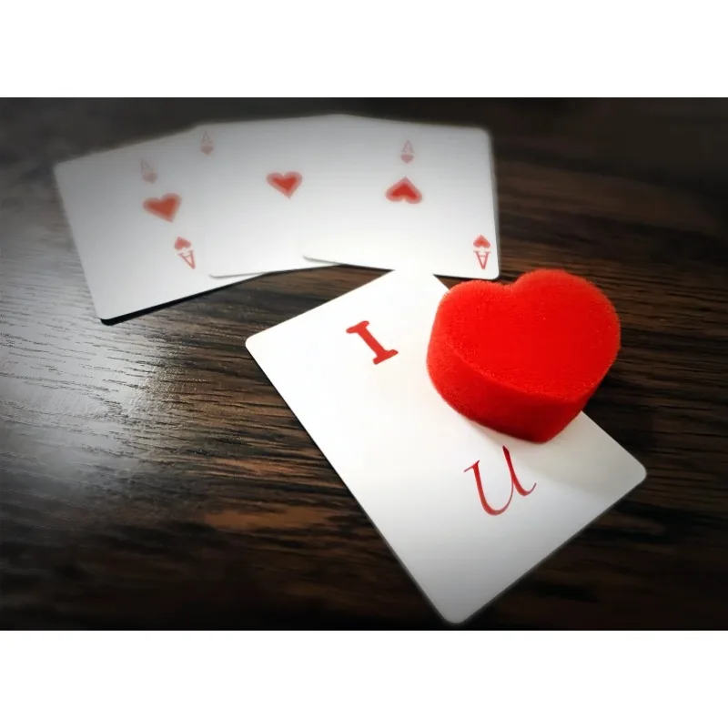 Close-up Heart IOU By J.C Magic The Perfect Romantic Magic Tricks Performer Illusions Gimmicks Magia Props Lover Magie