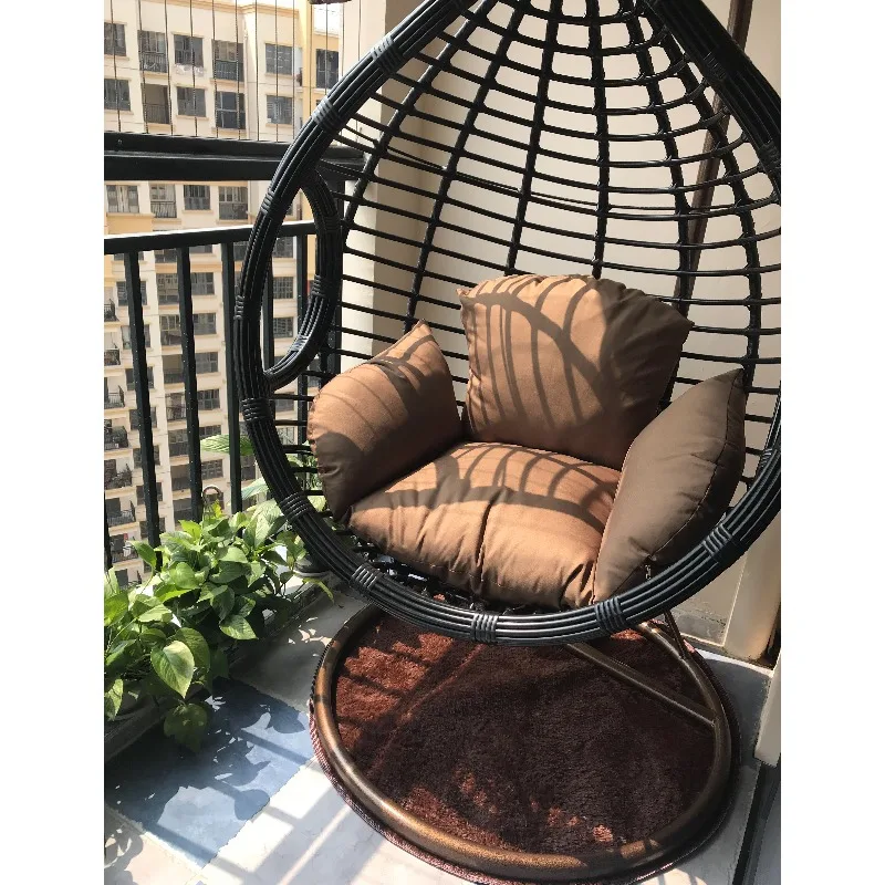 Hanging Chair Coarse Rattan Hanging Basket Chair Indoor Swing Rattan Chair Balcony Outdoor Home Cradle Double Hammock
