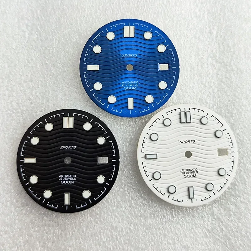 31mm NH35 Dial NH36 Dial Watch Face Hands Pointers Luminous for Seamaster NH35 NH36 Automatic Movement Watch Accessories Replace