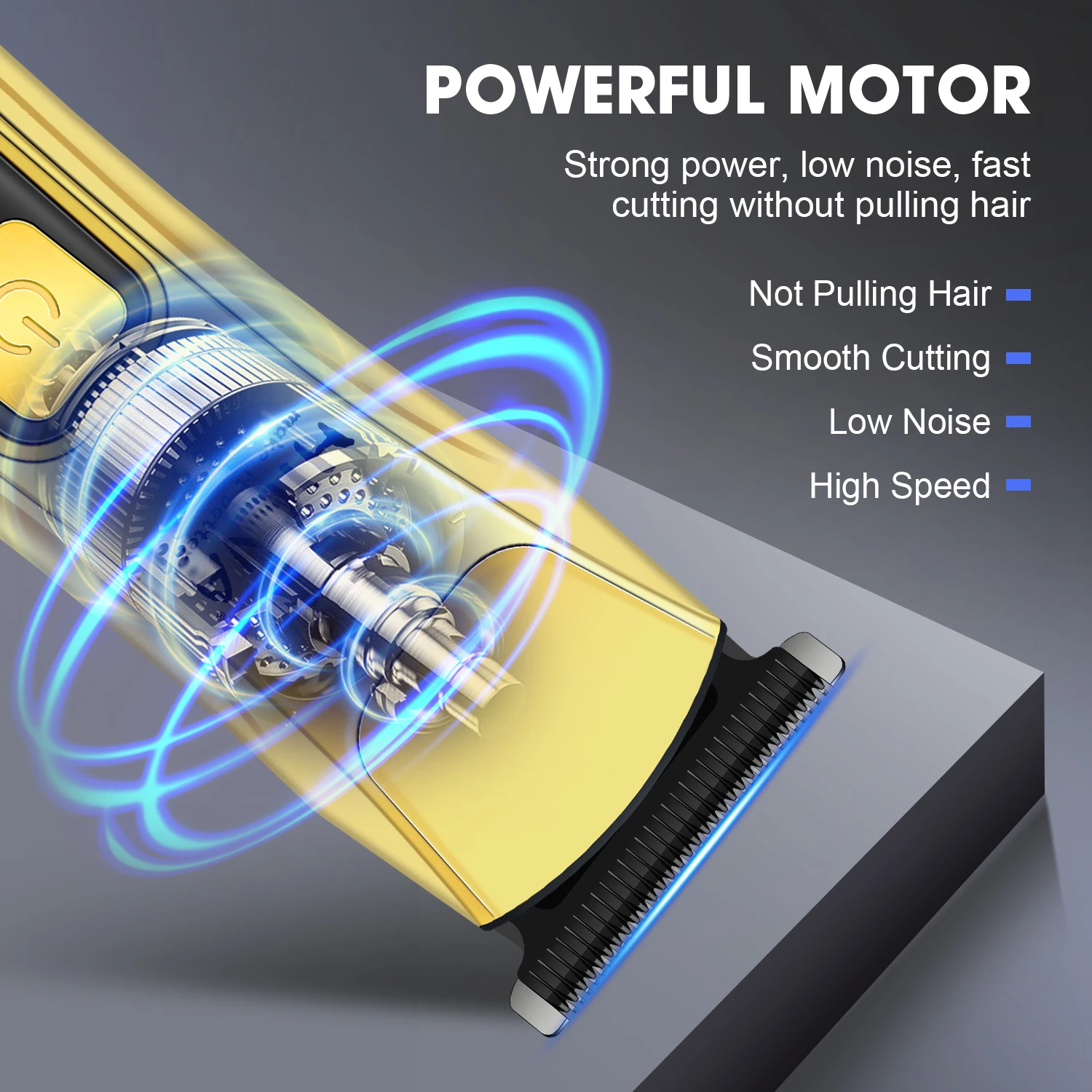 ماكينة قص الدفع الكهربائية للأجهزة المنزلية من فينيا، ماكينة قص الشعر الاحترافية، رأس سكين حاد، مشط حد كبير للغاية