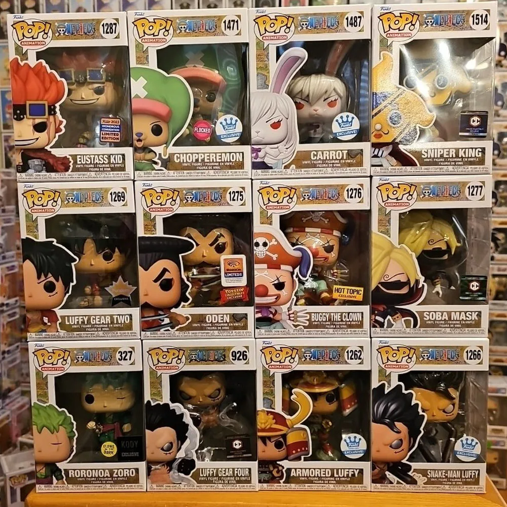 Figuras de Acción de Anime One Piece: Brook 358, Samurai Brook, Funkoes, Luffy, Shanks 939, Yamato, Roronoa Zoro, Buggy, Muñecos de Juguete, Regalos