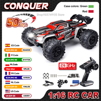WLtoys 1:16 Scale Large RC Car 50km/h High Speed 4WD Children Toy for Boys Remote Control Car 2.4G Off Road Monster Truck RC Toy