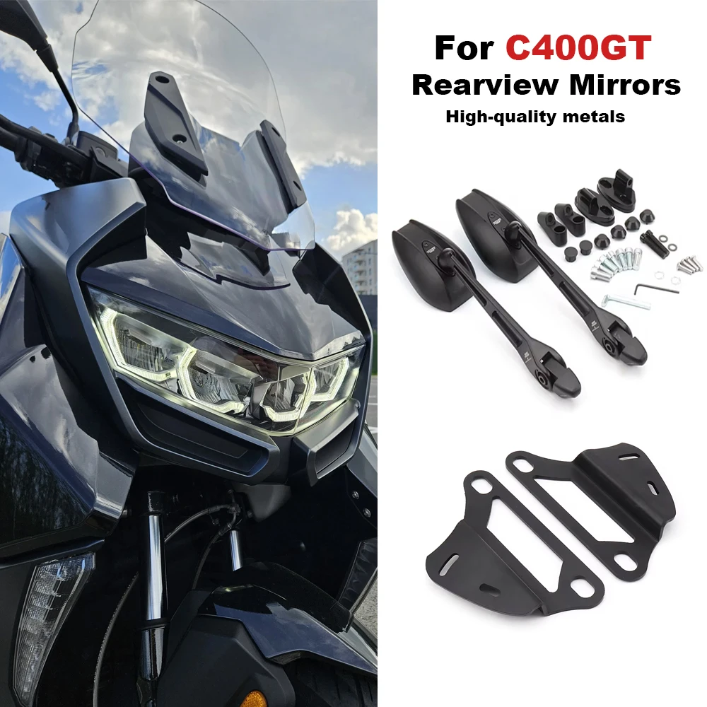 

For BMW C400 GT C 400 GT C 400X 400GT Motorcycle C400GT Rear View Mirrors Front Fixed Bracket Rearview Holder