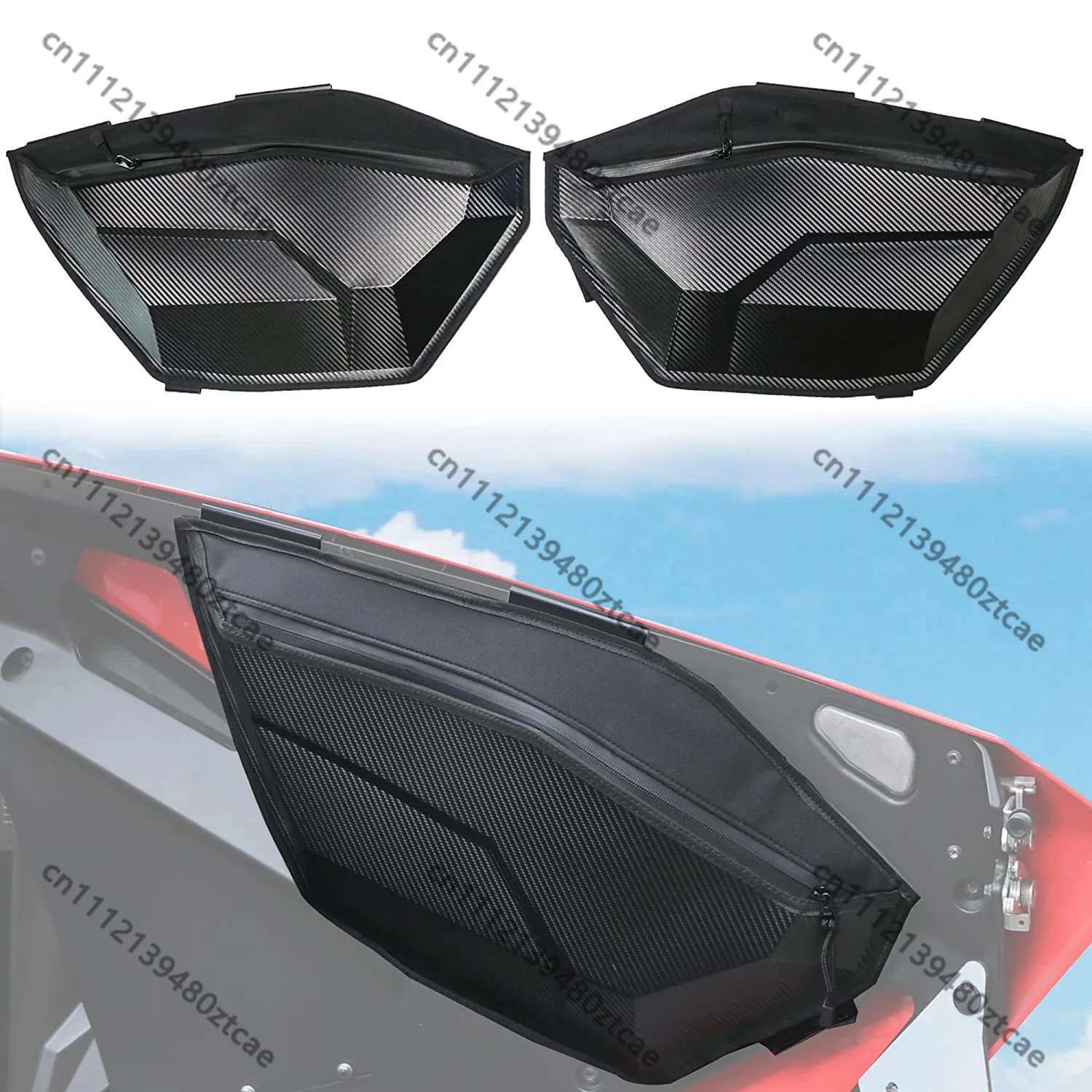 

Carbon Fiber Door Storage Bag Waterproof Tool Organizer Fit 181 Off Road Vehicle Side Pocket Storage Accessory
