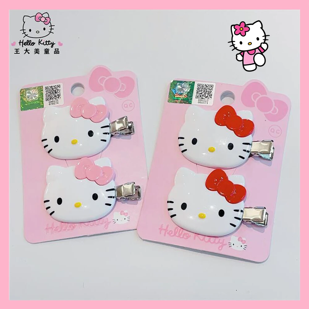 Hello Kitty Hairpin Simple Sanrio Headrope Scrunchies Girl Ornaments Anime Hair Circle Cartoon Headdress Hair Accessories Gift