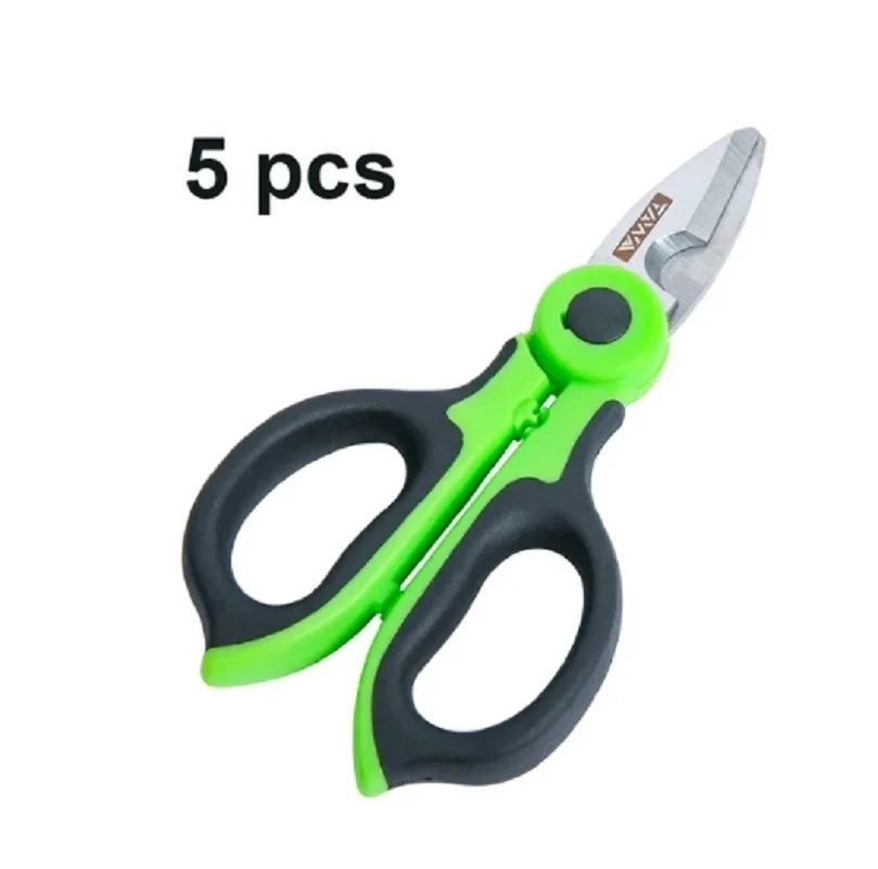 TAWAA KS-K2 Portable Fiber Optic Kevlar Cutter Serrated Kevlar Scissors Stainless Steel Blade for Non-slip Sharp Durable Cutting