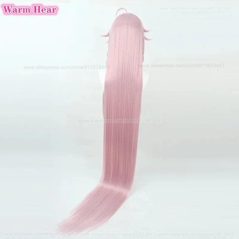 150cm 긴 고품질 도서관 IA 코스프레 VOCALOID3 가상 가수 핑크 가발 내열성 머리 할로윈 파티 여성 가발