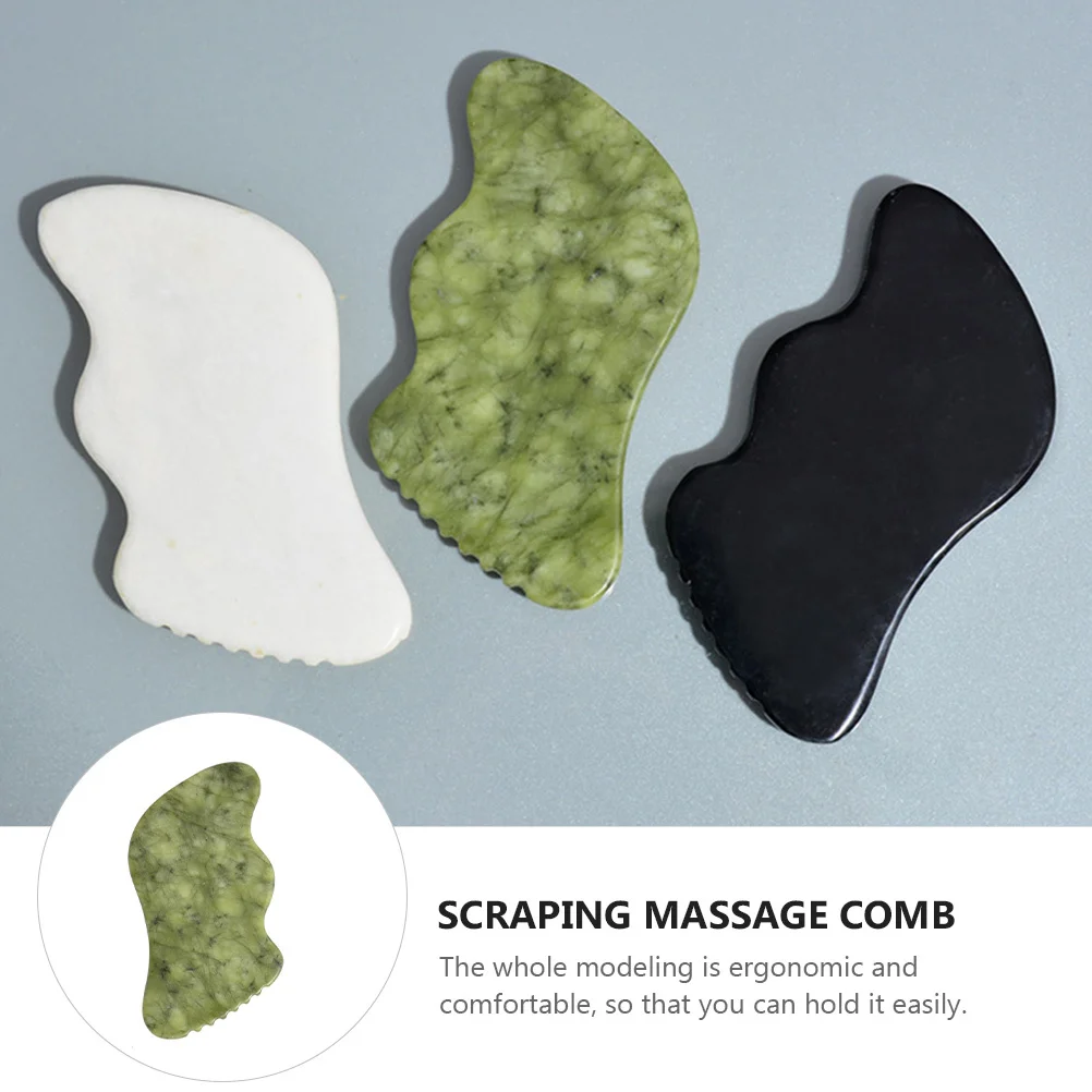

1 шт., массажная доска из нефритового камня, прочная гладкая текстура, инструмент Гуа Ша для шеи, лица, спины, плеч, ног, ног, скребок для облегчения мышц ног