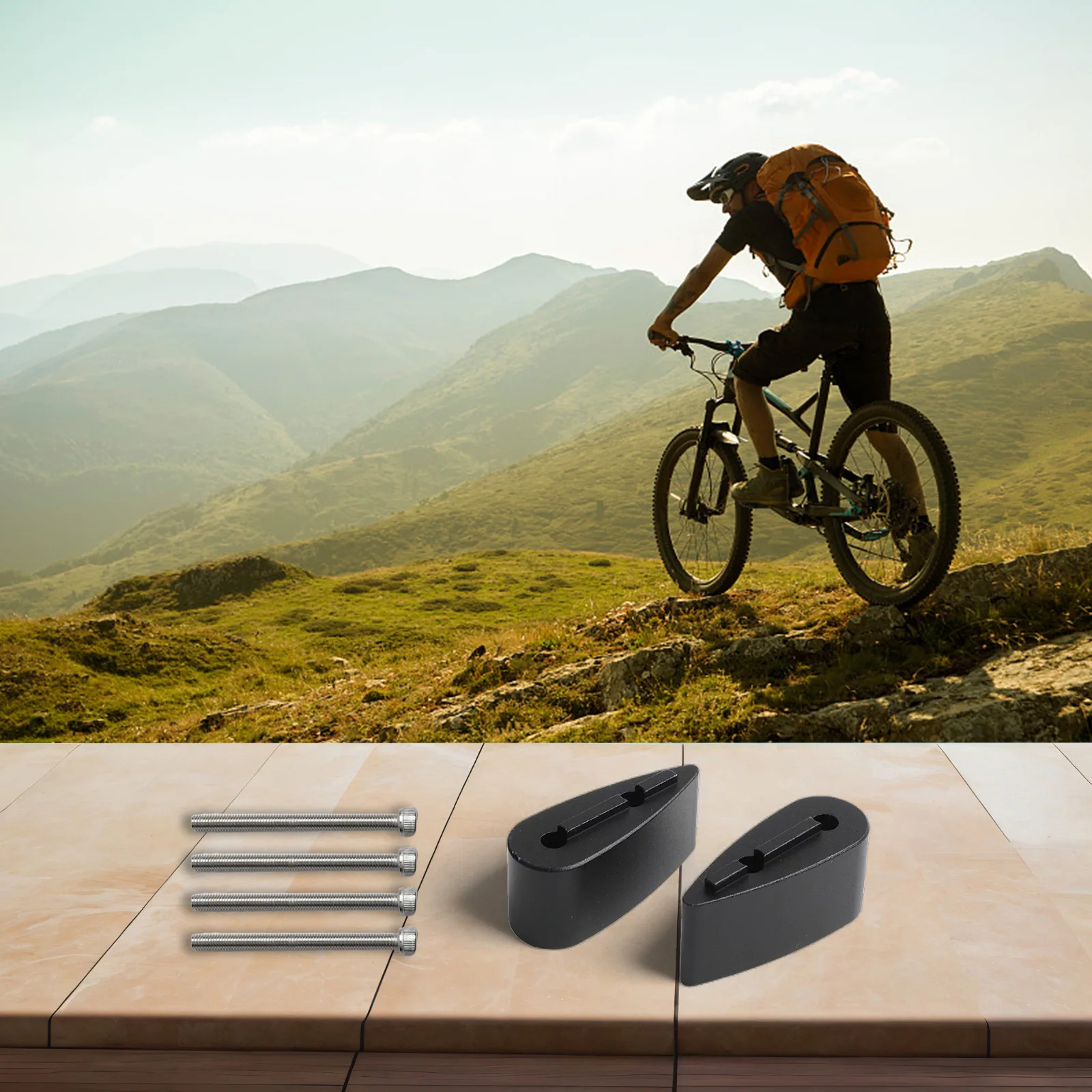 Bike Carbon Handlebar Spacers For Aero Bars Increase 5/10/20/40mm Aluminum Alloy Handle Bar Spacer Bicycle Accessories Hot Sale