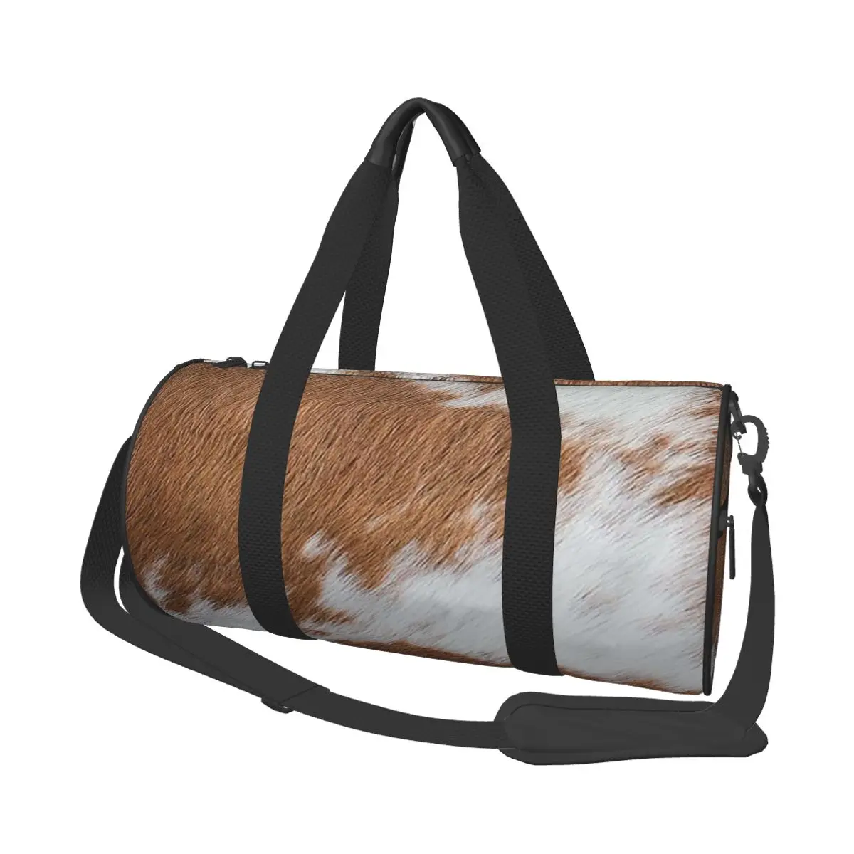 

Stylish Cow Fur Cowhide Texture Cow Skin Print Pattern Large Duffle Gym Bag Multi-Functional Travel Bags Handbags Fitness bag