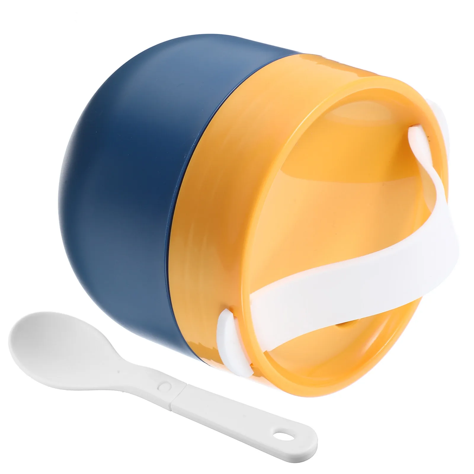 Taza de Desayuno de 600 ml con Cuchara, Apta para Microondas, Boca Ancha con Asa, para Avena, Cereales, Sopa, Yogur, Smoothie, Preparación de Comidas