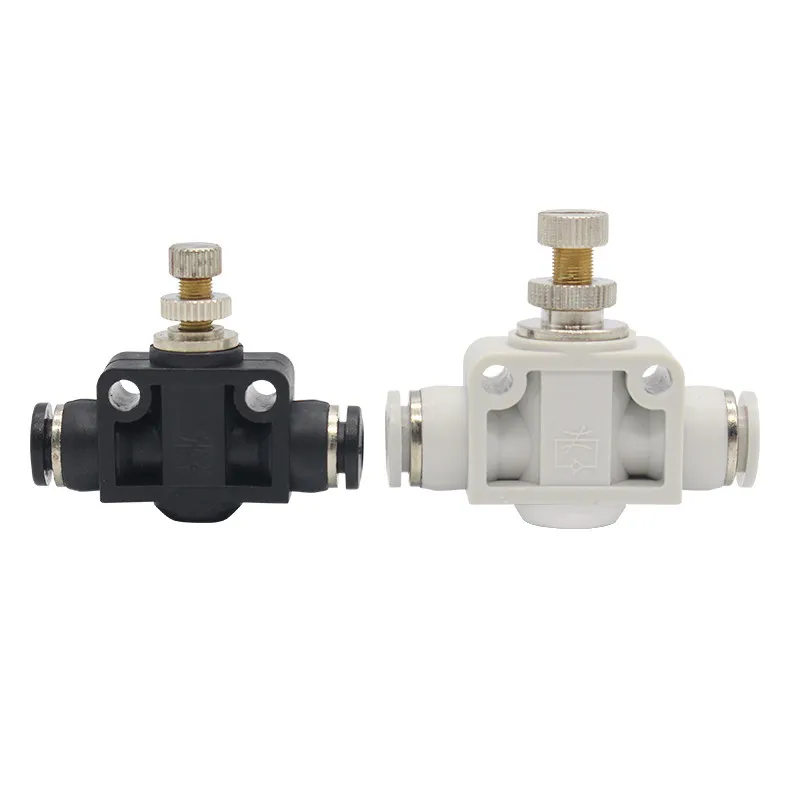 throttle valve SA 4-12mm Air Flow Speed Control Valve Tube Water Hose Pneumatic Push In Fittings