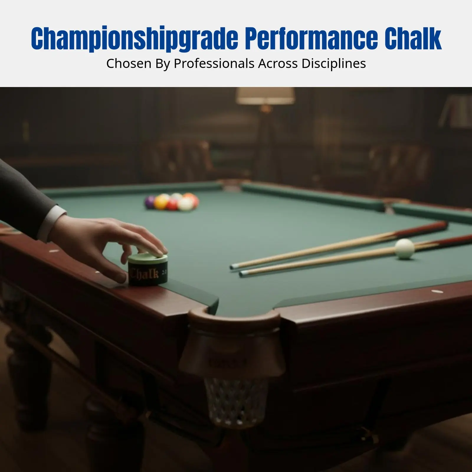 

Professional V10 Chalk Powder, Round Cue Tip, Snooker, 8-Ball Billiards, High Adhesion, Multiple Series, With Accessories