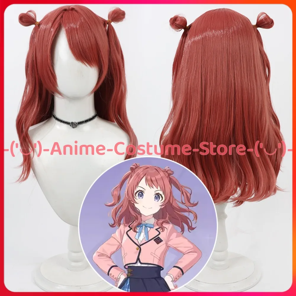 

Gakuen Idolmaster Hanami Saki Cosplay Wig Anime Character Halloween Carnival Party Costume Wigs Heat Resistant Synthetic Hair