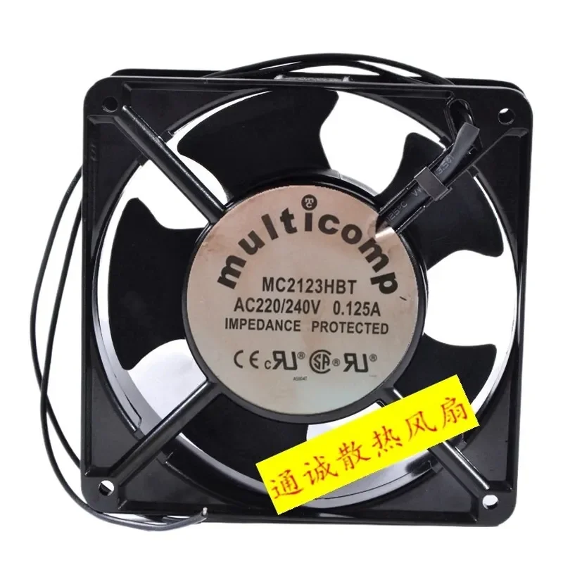 New Multicomp MC2123HBT Cooling Fan for AC220V 240V 0.125A 12CM