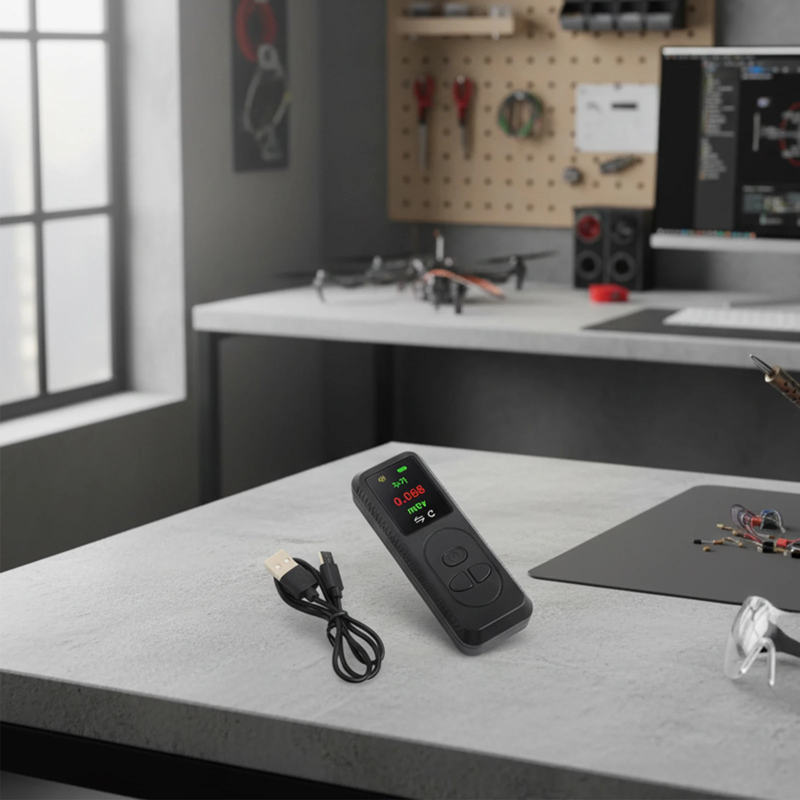 

Перезаряжаемый детектор ядерного излучения для дозиметра с счетчиком Гейгера с OLED-дисплеем, ручка для рентгеновского обнаружения бета-гамма